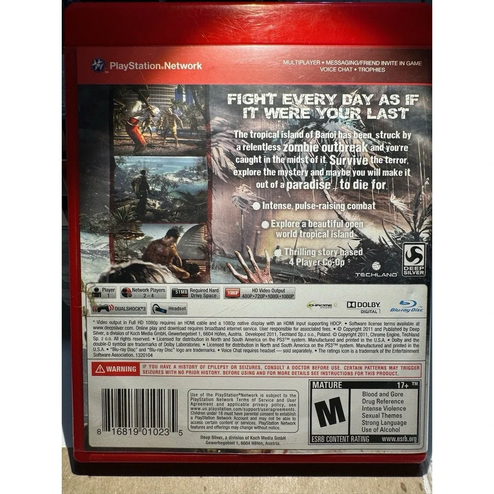 Dead Island -- Game of the Year Edition (Sony‎ PlayStation 3, 2012) Complete